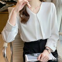 フォーマル ブラウス レディース フロントタック トップス タック 大きいサイズ S M L LL XL 3L 長袖 ジャケット スーツ インナー 長袖ブラウス...