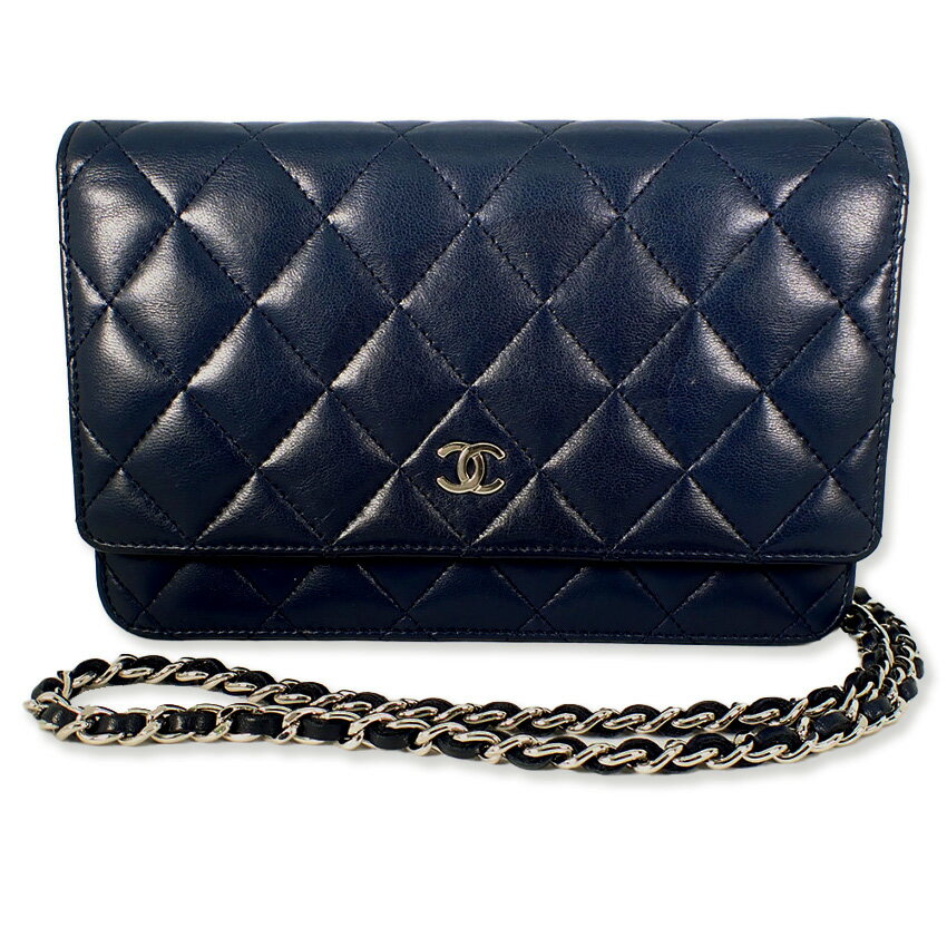 VIP◆送料込み【CHANEL】クラシックチェーン財布 ネイビーブルー 楽天市場】シャネル チェーンウォレット(カラーネイビー