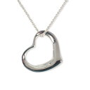 【中古】TIFFANY/ティファニー 925 オープンハート ペンダント/ネックレス/j10-11