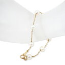 【中古】MIKIMOTO/ミキモト K14 ベビーパール ステーション ブレスレット/g524-23