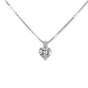 【中古】Pt900/850 ダイヤモンド/0.345ct ペンダント/ネックレス/g511-24