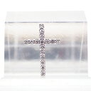 【中古】K18WG ダイヤモンド/0.16ct クロス ペンダントトップ/g524-31
