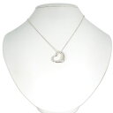【中古】TIFFANY/ティファニー 925 オープンハート ペンダント/ネックレス/g426-34