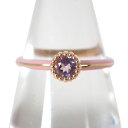 【中古】Star Jewelry/スタージュエリー K10PG ピンクエナメル アメジスト リング/13号/g466-59