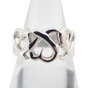 【中古】TIFFANY/ティファニー 925 トリプルラビングハート リング 9号/9号/g530-66