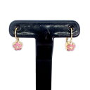 【新品】750 ダイヤモンド 花モチーフ ピアス/g428-69