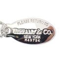 【中古】TIFFANY/ティファニー 925 リターントゥティファニー オーバルタグ ネックレス/g443-75