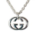 【中古】GUCCI/グッチ SV925 インターロッキング ペンダント/ネックレス/g421-86