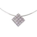 【中古】MIKIMOTO/ミキモト オメガ ダイヤモンド ペンダント/ネックレス/g447-91