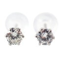 【新品】Pt900 ダイヤモンド スタッド 0.12ct、0.12ct ピアス/g518-91
