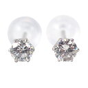 【新品】Pt900 ダイヤモンド スタッド 0.15ct、0.15ct ピアス/g518-93