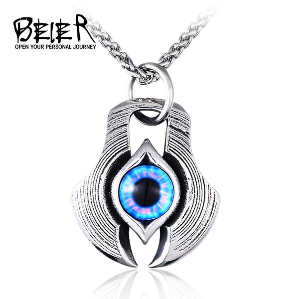 【送料無料】 ネックレス ペンダント ステンレス ジュエリー ファッション カラー メンズ 男性 アイ 空..