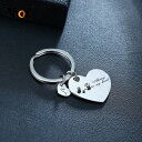 【クーポン利用で2890円】 キー 鍵チェーン ステンレス カスタム メモリアル 刻印 スペシャル 家族 ギフト デート Love カギ おしゃれ|詳細画像