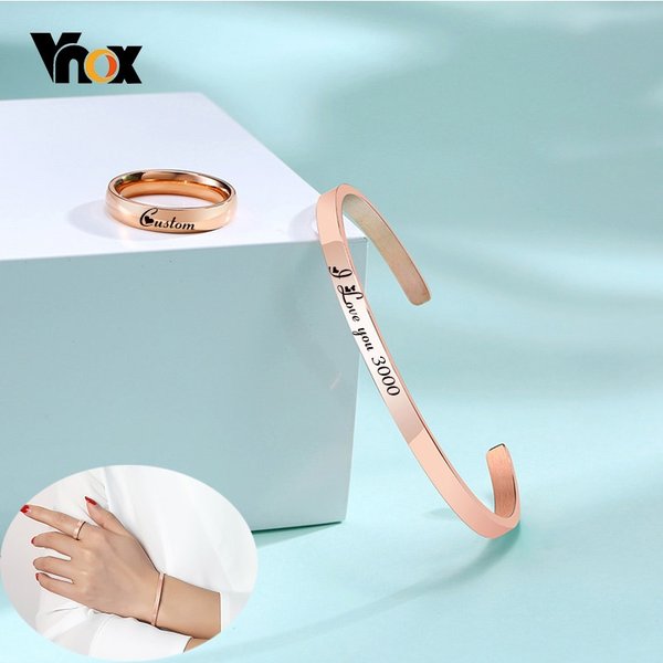 【送料無料】 バングル 指輪 リング ブレスレット レディース ゴールド ピンクゴールド エレガント 刻印 ジュエリー カラー ギフト カフ セット 18号 9...