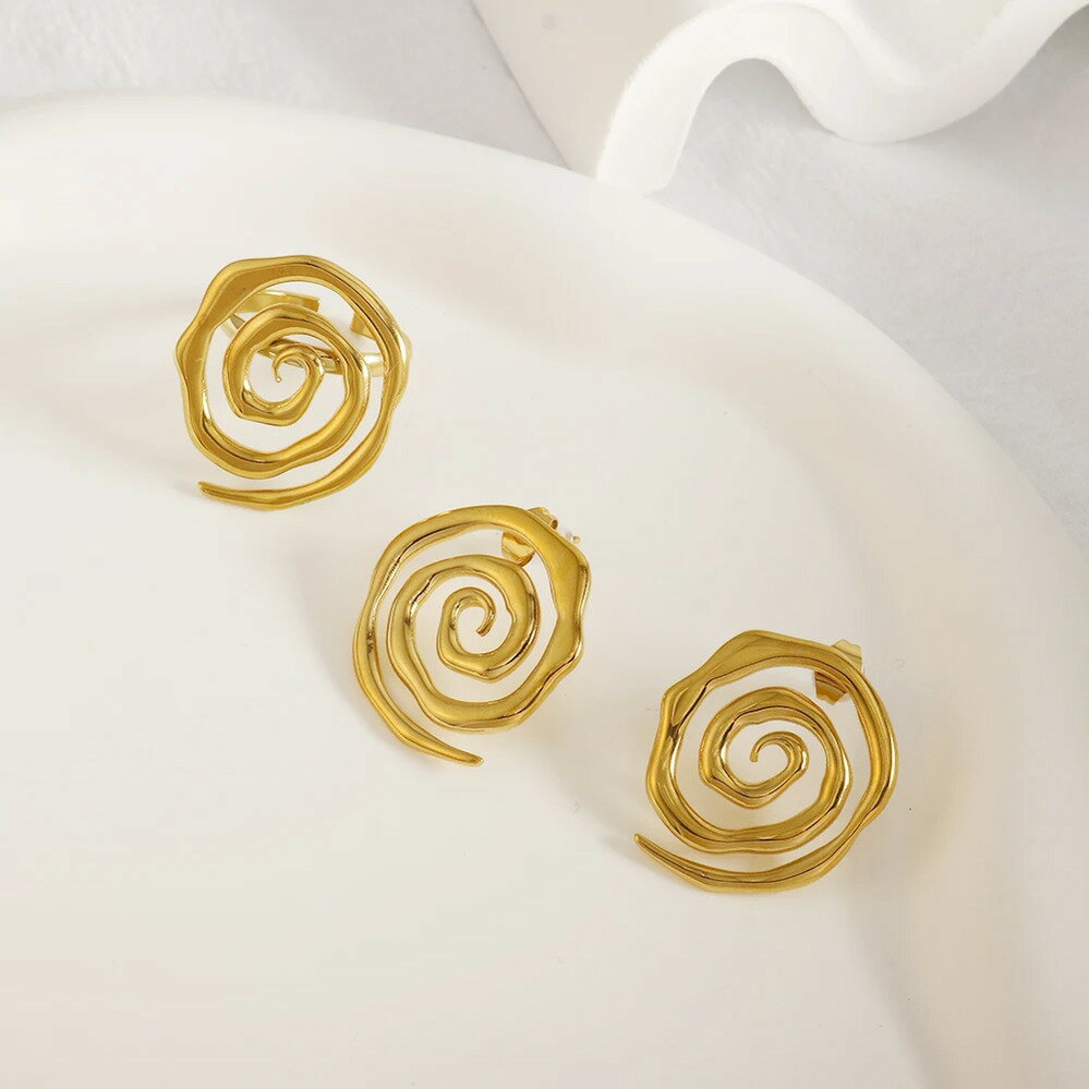 【送料無料】 ピアス 指輪 リング ステンレス フランス ゴールド スキー レディース メンズ シック モ..