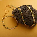 【送料無料】 チョーカー ブレスレット ネックレス 緑 グリーン ステンレス オリーブ 木の葉 レディース ファッション 葉っぱ リーフ エナメル スチール パ...