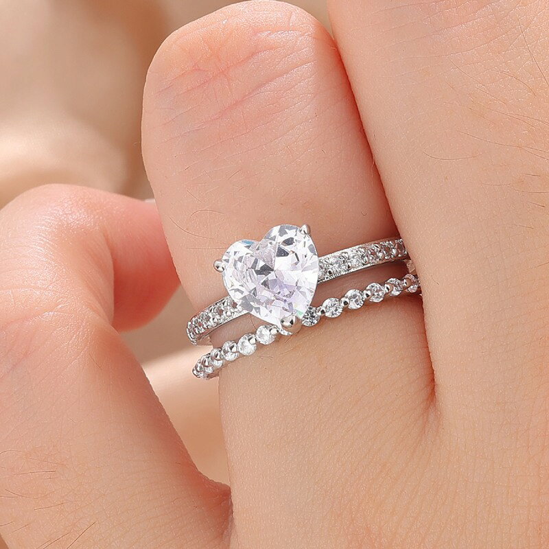 楽天市場】ジルコニア ハートリングの通販