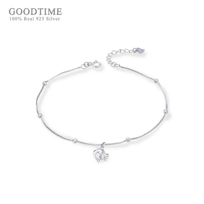 【送料無料】 アンクレット 動物 アニマル ジルコニア シルバー イルカ ビーズ リング レディース ノーブル 925 スターリング ドルフィン 形 シェープ ...