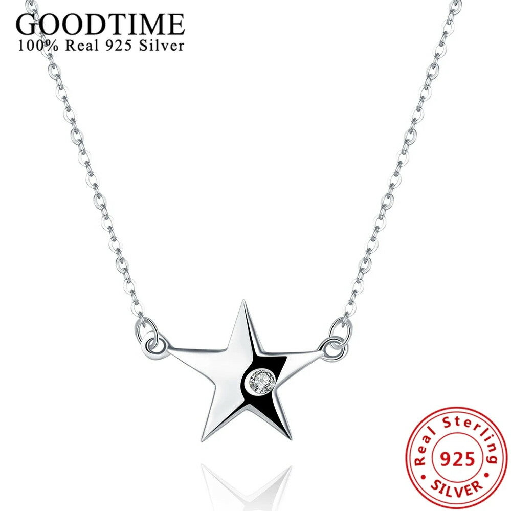 【送料無料】 チョーカー ペンダント ネックレス シルバー リング 星 レディース ファッション ソリッド 100% 925 スターリング ファイン ジュエリー...