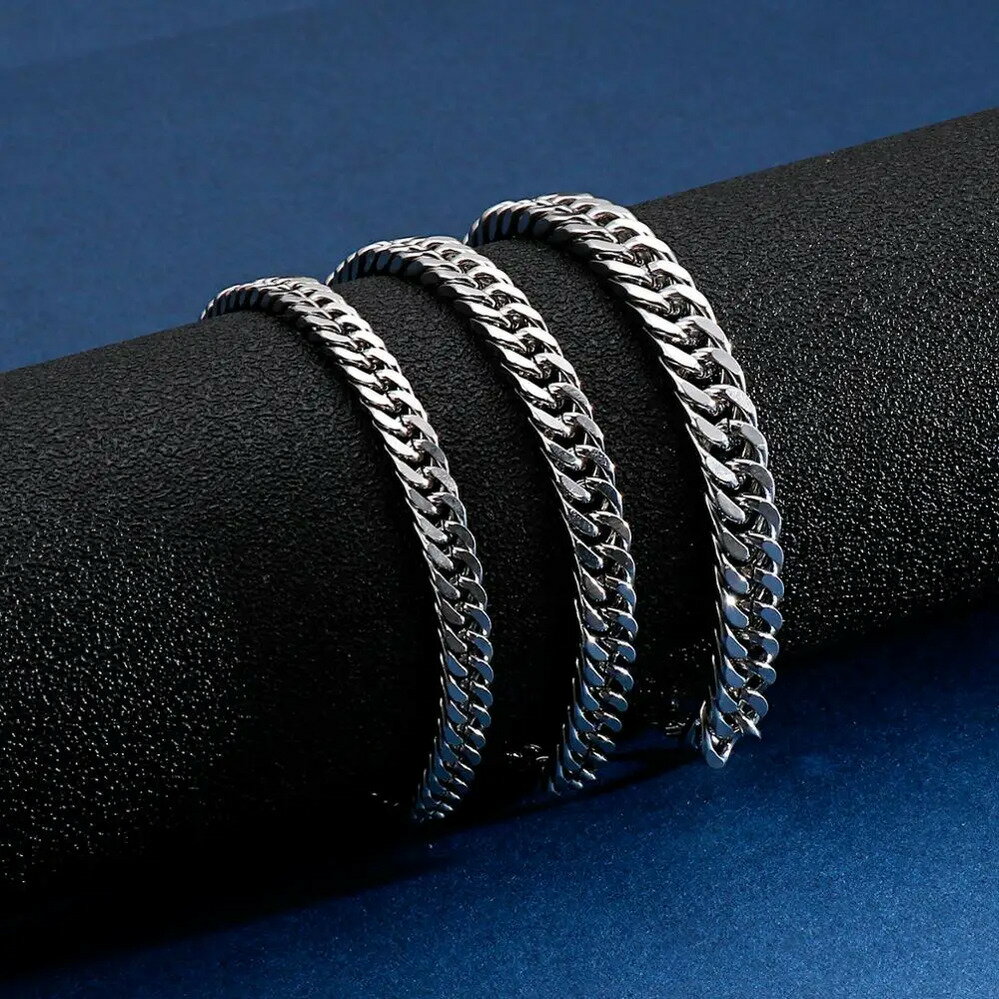 【送料無料】 ブレスレット チェーン シンプル メタル 喜平 S メンズ 567mm 幅 防水 ジュエリー