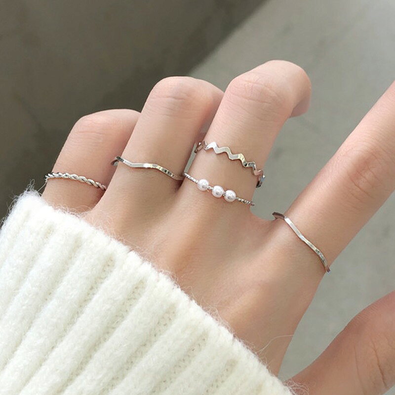 【クーポン利用で3010円】 指輪 リング ゴールド シンプル インド メタル パール ...