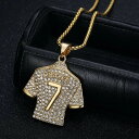 【クーポン利用で7090円】 ペンダント ネックレス フットボール ステンレス サッカー チェーン メンズ スチール ジャージー ヒップ ホップ ジュエリー ア...