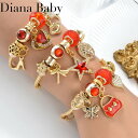 【送料無料】 チャーム ブレスレット ステンレス ゴールド プラント 木の葉 リーフ 植物 レディース パンドラ スチール カラー 木 ツリー ライフ バレンタ...