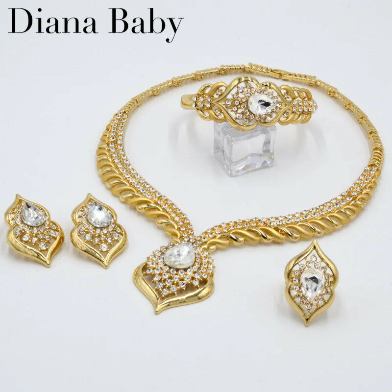 【送料無料】 チョーカー ピアス 指輪 リング ジルコニア ブライダル ゴールド レディース 赤ちゃん ベイビー ジルコン ファッション ジュエリー セット プ...