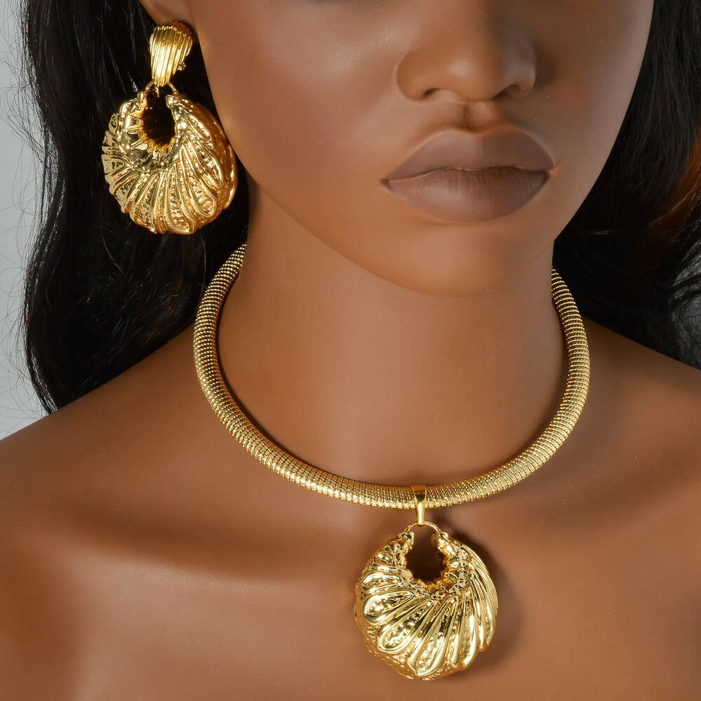 【送料無料】 チャーム チョーカー ペンダント ピアス ゴールド ラウンド ドロップ フープ レディース 赤ちゃん ベイビー プレート ジュエリー セット クラ...