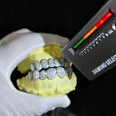 【クーポン利用で331080円】 グリルズ シルバー リング メンズ ファッション ジュエリー ヒップ ホップ 完璧 VVS モイサナイト 8/1 トップ & ...