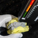 【クーポン利用で406380円】 グリルズ シルバー リング ハス メンズ トップ ボトム ヒップ ホップ アイス アウト VVS インビジブル セッティング ...