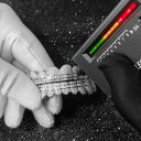 【クーポン利用で339930円】 グリルズ ダイヤモンド シルバー ラウンド リング メンズ ヒップ ホップ 歯 アイス アウト Vvs バゲット 925 スタ...