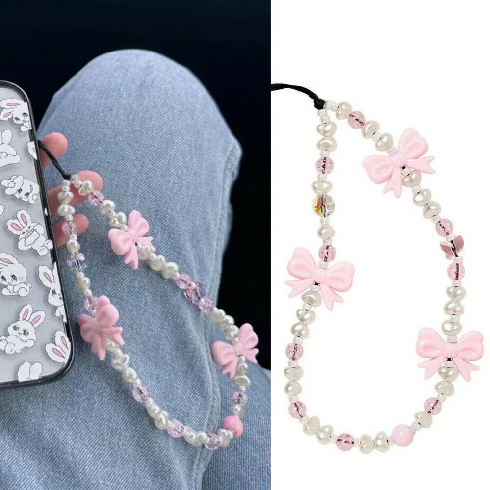 【クーポン利用で4450円】 チャーム 蝶 バタフライ クリスタル インセクト アクリル チェーン ピンク ..