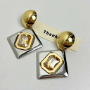 【クーポン利用で5420円】 ペンダント ピアス 黄 イエロー クリスタル ゴールド シルバー レディース カラー 大きい 幾何学 透かし 大 誇張 贅沢 ジュエリー(4)