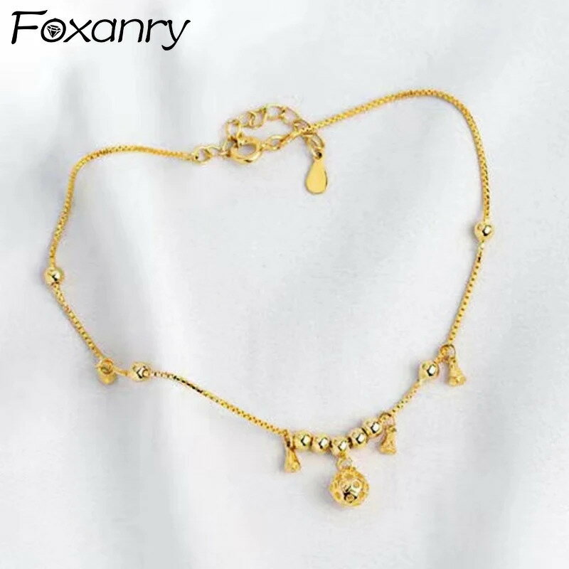 【送料無料】 アンクレット ゴールド レディース カラー 色落ちなし カップル トレンド エレガント ベル 幾何学 ホリデー ビーチ ジュエリー アクセサリー ...