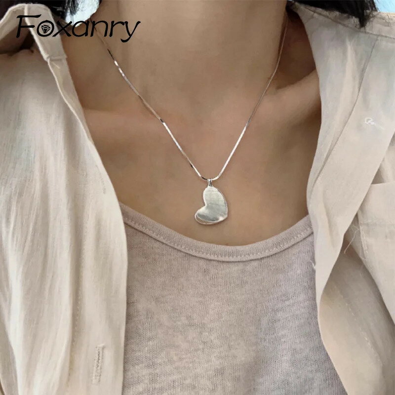 【送料無料】 ネックレス チェーン シンプル ハート LOVE レディース スクラブ Love 幾何学 カップル ..