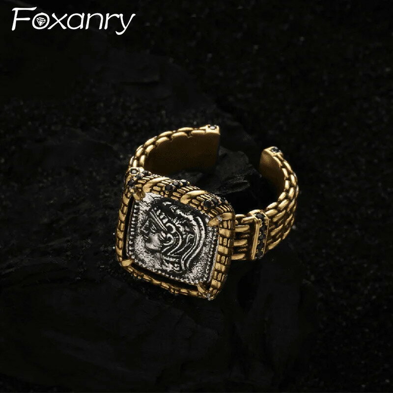 【クーポン利用で3790円】 指輪 リング ビンテージ ゴールド ボート レディース カラー ポートレイト ..