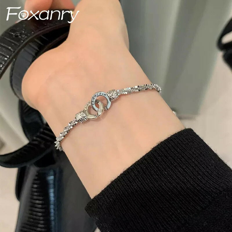 【送料無料】 ブレスレット シルバー ラウンド シンプル レディース カラー ダブル カップル 新しい フ..