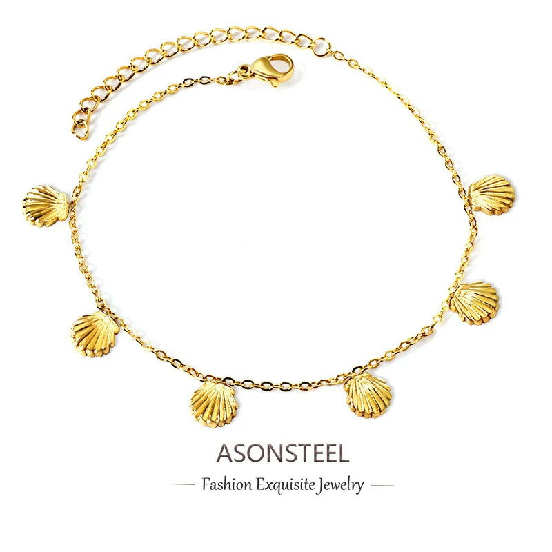 【送料無料】 アンクレット ブレスレット ビンテージ シンプル シェル レディース BOHO 貝殻 シー 海 海洋 オーシャン パーティ 足 ジュエリー アクセ...