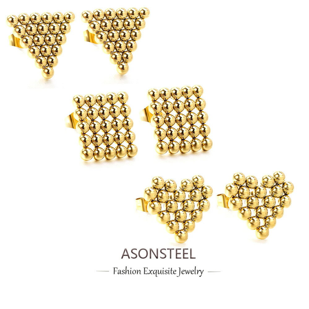 【送料無料】 チャーム ピアス ステンレス ラウンド メタル ポール レディース ボール スタッド アンチアレルギー 幾何学 スチール ジュエリー ミニマリスト