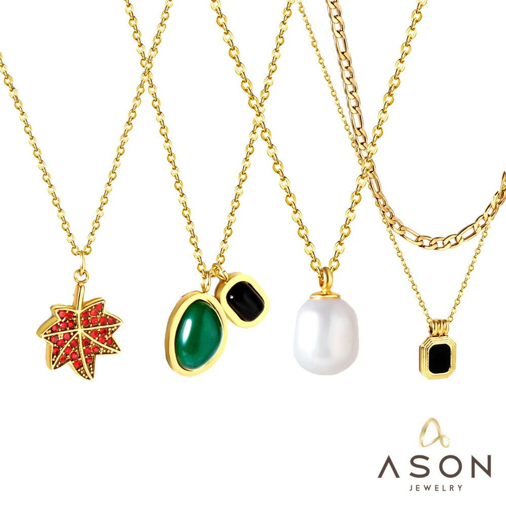 【送料無料】 チョーカー ペンダント ネックレス ジルコニア ステンレス ゴールド チェーン プラント ピック パール 木の葉 リーフ 植物 レディース スチール メープル 幾何学 キュービック ジルコン カラー ガール ジュエリー