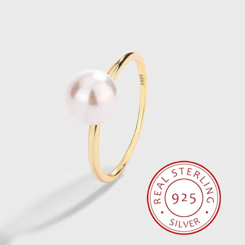 【クーポン利用で4460円】 指輪 リング ゴールド シルバー シンプル パール レディース クラシック 5 1..