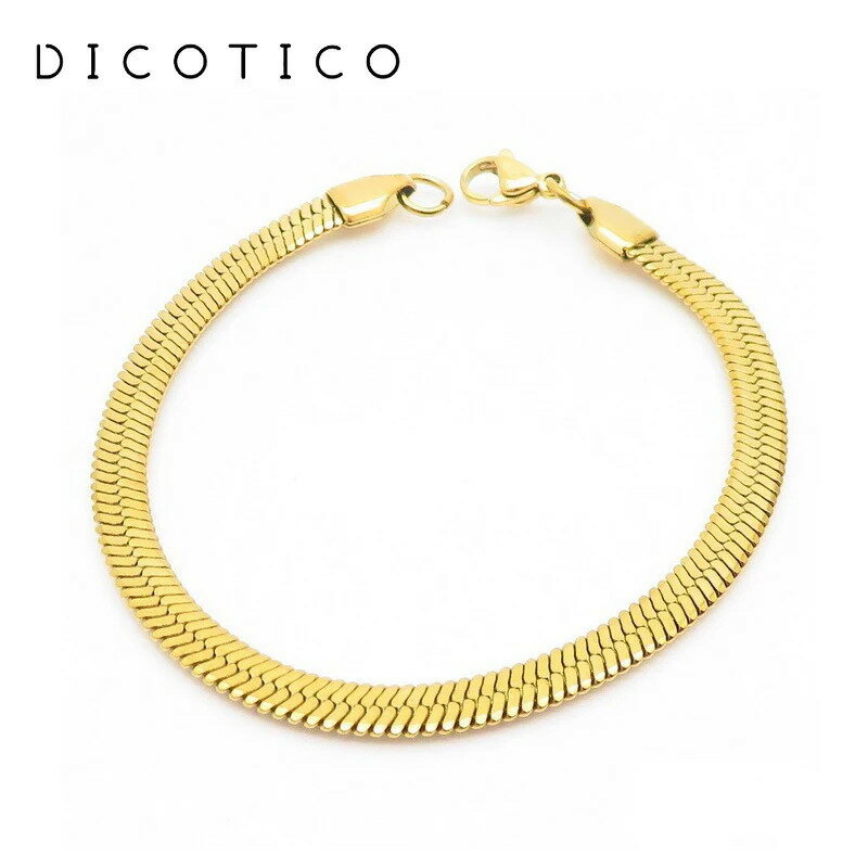 【送料無料】 チャーム ブレスレット 動物 アニマル ステンレス ゴールド シルバー チェーン レディース メンズ ファッション ヘリンボーン フラット 蛇 ヘ...