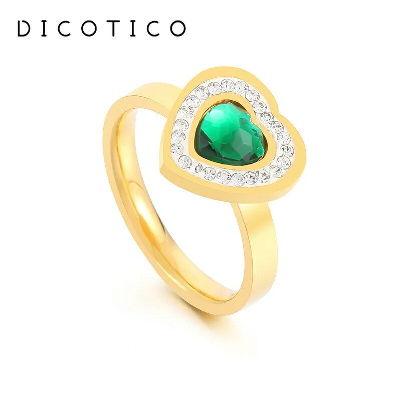 楽天FineJewelrys【送料無料】 チャーム 指輪 リング ラインストーン ステンレス カラス ハート レディース ボヘミア 多数 カラー ガラス スチール 結婚式 ウェディング バンド ファッション ジュエリー