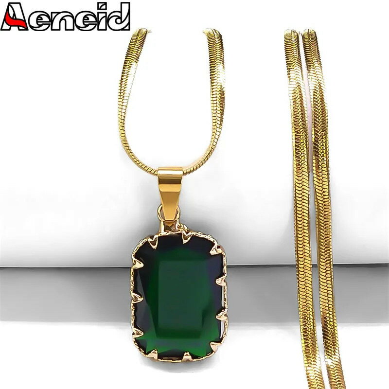 【送料無料】 チョーカー ペンダント ネックレス 動物 アニマル 緑 グリーン クリスタル ステンレス ビンテージ チェーン カラス レディース ガラス スチー...