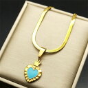 【クーポン利用で4380円】 チョーカー ペンダント ネックレス ステンレス 青 ブルー チェーン クラウン ハート LOVE レディース ファッション エナメル Love ロマンチック スチール トレンド ジュエリー ギフト