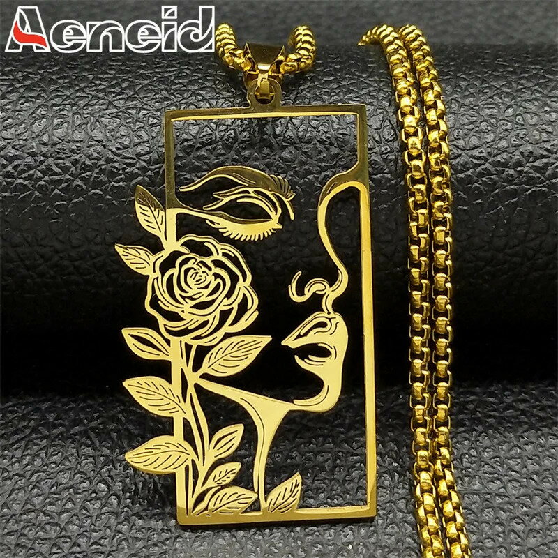 【クーポン利用で4360円】 ペンダント ネックレス 花 フラワー ステンレス ゴールド シルバー チェーン..