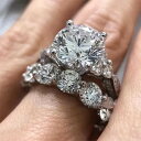【送料無料】 指輪 リング シルバー ラウンド レディース 贅沢 カラー 結婚式 ウェディング セット 記念日 ギフト ジュエリー(4)