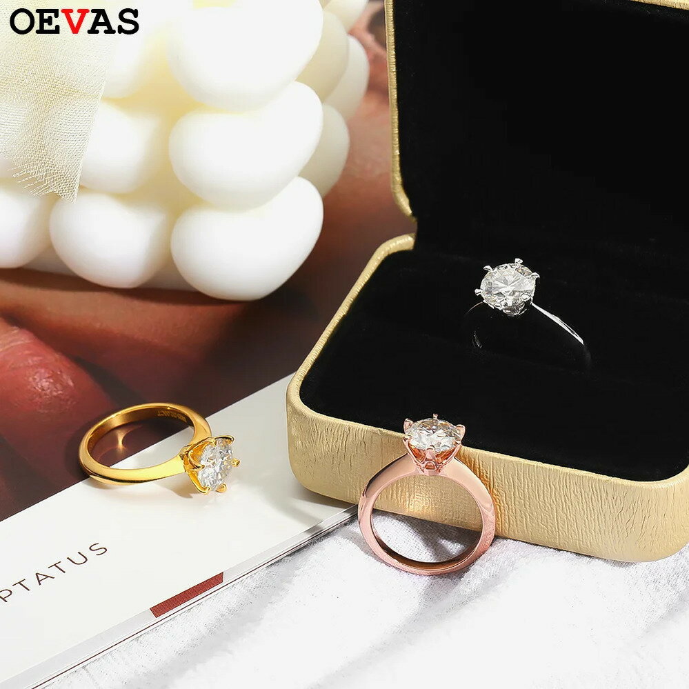 【送料無料】 指輪 リング 白 ホワイト ゴールド シルバー レディース 輝く スパークリング .5-3 カラット モイサナイト 18K カラー 100% 925 スターリング 結婚式 ウェディング ファイン ジュエリー ギフト