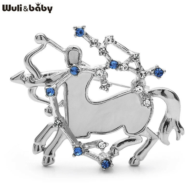 【送料無料】 ブローチ 動物 アニマル アクリル 射手座 ウマ 矢印 レディース 星座 ピン 騎士 ナイト 馬 うま ホース バッジ デザイナ..